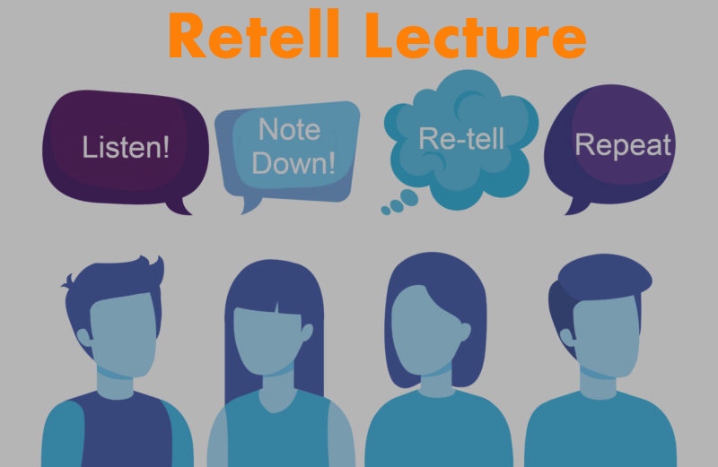 PTE Retell Lecture is to give a lecture fluently on the information provided for around 30 to 35 seconds using template with the key phrases.